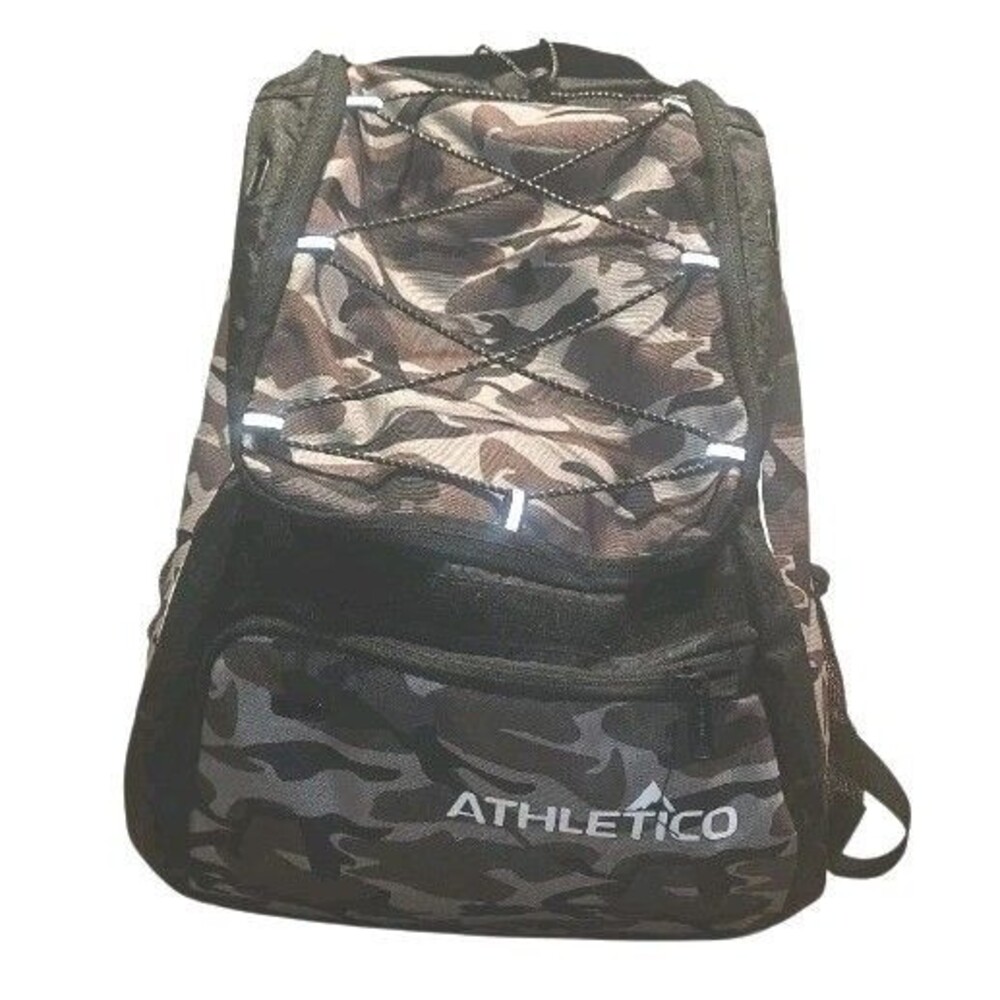 Athletico Camo Sports Backpack Baseball Softball Bat Bag Gear Equipment Pack